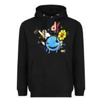 Black oswald the octopus Heavyweight Hoodie - linhVisuals