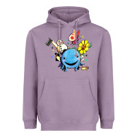Lavender oswald the octopus Heavyweight Hoodie - linhVisuals