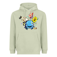 Matcha oswald the octopus Heavyweight Hoodie - linhVisuals