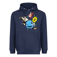Navy oswald the octopus Heavyweight Hoodie - linhVisuals