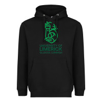 Black ul  university of limerick Heavyweight Hoodie - linhVisuals