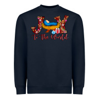 Navy joy to the world Heavyweight Sweatshirt - AdoDesignShop