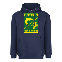 Navy oregon fish & wildlife deadheads unite! Heavyweight Hoodie - linhVisuals