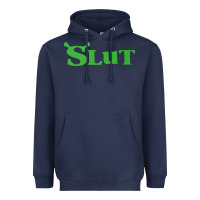 Navy SHREK SLUT GREEN SHIRT Heavyweight Hoodie - linhVisuals