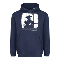 Navy josey wales player film Heavyweight Hoodie - linhVisuals