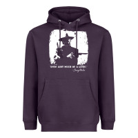 Plum josey wales player film Heavyweight Hoodie - linhVisuals