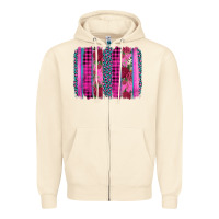 Sandshell valentine's day floral leopard brushstroke Zipper Hoodie - AdoDesignShop