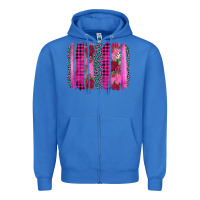 True Royal valentine's day floral leopard brushstroke Zipper Hoodie - AdoDesignShop