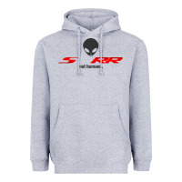 Heather Grey s1000rr not humane Heavyweight Hoodie - linhVisuals