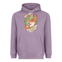 Lavender chin up   robin hood Heavyweight Hoodie - linhVisuals