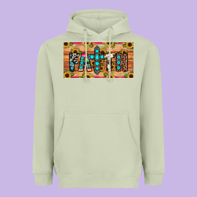 Faith License Plate Heavyweight Hoodie Designed By Jahusdesignshop