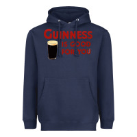 Navy guiness is good for you (and me) hq fnny Heavyweight Hoodie - linhVisuals