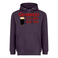 Plum guiness is good for you (and me) hq fnny Heavyweight Hoodie - linhVisuals