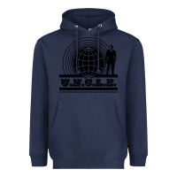 Navy the man from u.n.c.l.e. Heavyweight Hoodie - linhVisuals