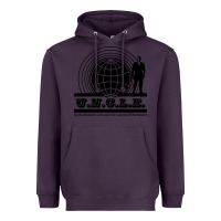 Plum the man from u.n.c.l.e. Heavyweight Hoodie - linhVisuals