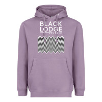 Lavender twin peaks inspired japanese black lodge Heavyweight Hoodie - linhVisuals
