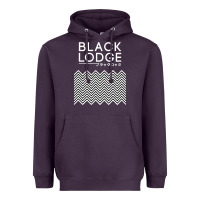 Plum twin peaks inspired japanese black lodge Heavyweight Hoodie - linhVisuals