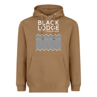 Toasted Coconut twin peaks inspired japanese black lodge Heavyweight Hoodie - linhVisuals