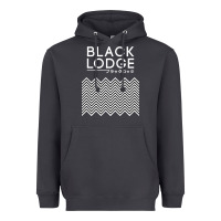 Smoke twin peaks inspired japanese black lodge Heavyweight Hoodie - linhVisuals