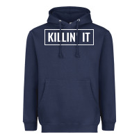Navy killin' it t Heavyweight Hoodie - linhVisuals