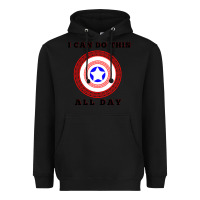 Black i can do this all day graphic mens & womens t shirt Heavyweight Hoodie - linhVisuals