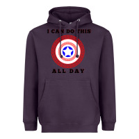 Plum i can do this all day graphic mens & womens t shirt Heavyweight Hoodie - linhVisuals