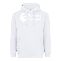 White premier #league Heavyweight Hoodie - linhVisuals