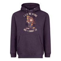 Plum i like big books Heavyweight Hoodie - linhVisuals
