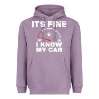 Lavender Empty gas gauge it’s fine i know my car low fuel joke Heavyweight Hoodie - linhVisuals