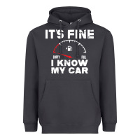 Smoke Empty gas gauge it’s fine i know my car low fuel joke Heavyweight Hoodie - linhVisuals