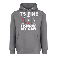 Storm Empty gas gauge it’s fine i know my car low fuel joke Heavyweight Hoodie - linhVisuals