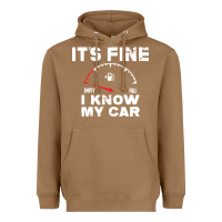 Toasted Coconut Empty gas gauge it’s fine i know my car low fuel joke Heavyweight Hoodie - linhVisuals