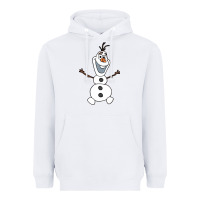 White olaf Heavyweight Hoodie - linhVisuals