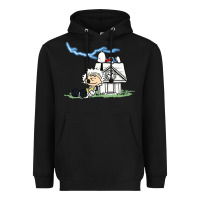 Black back to the peanuts Heavyweight Hoodie - linhVisuals