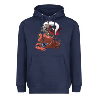 Navy jiraiya gamabunta Heavyweight Hoodie - linhVisuals