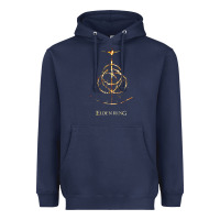 Navy eldenring Heavyweight Hoodie - linhVisuals