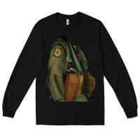 Black english pointer airforce Long Sleeve Tee - RanaPortraitStore