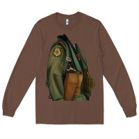 Chestnut english pointer airforce Long Sleeve Tee - RanaPortraitStore