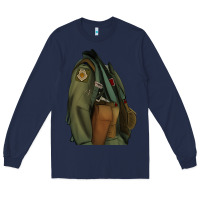 Navy english pointer airforce Long Sleeve Tee - RanaPortraitStore
