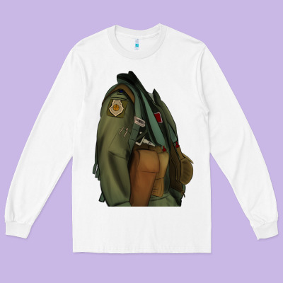 English Pointer Airforce Long Sleeve Tee Designed By Ranaportraitstore