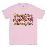 Bubblegum Pink Super mom super wife super tired Classic Tee - CowGirlArtShop
