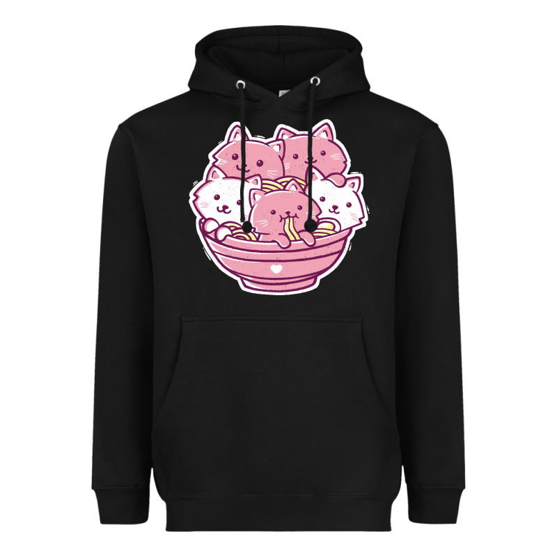 Kawaii Cat Ramen   Cute Gift Heavyweight Hoodie by linhVisuals | Teevron