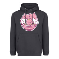 Smoke kawaii cat ramen   cute gift Heavyweight Hoodie - linhVisuals
