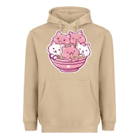 Mushroom kawaii cat ramen   cute gift Heavyweight Hoodie - linhVisuals