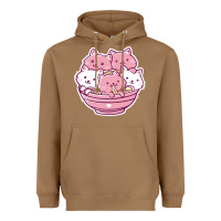 Toasted Coconut kawaii cat ramen   cute gift Heavyweight Hoodie - linhVisuals