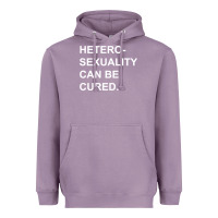 Lavender newheterosexuality can be cured Heavyweight Hoodie - linhVisuals
