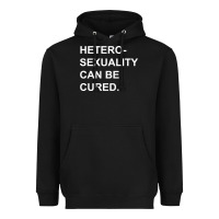 Black newheterosexuality can be cured Heavyweight Hoodie - linhVisuals