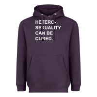 Plum newheterosexuality can be cured Heavyweight Hoodie - linhVisuals