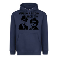 Navy Elwood & Jake Heavyweight Hoodie - linhVisuals