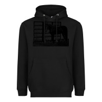 Black beautiful jim key  performing horse Heavyweight Hoodie - linhVisuals